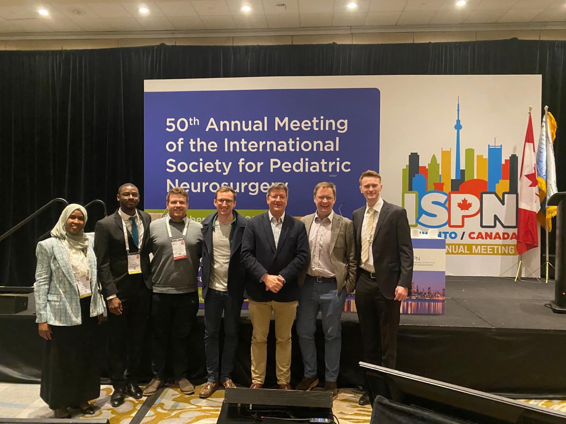 George Hudson with colleagues at the ISPN 50th Annual Meeting